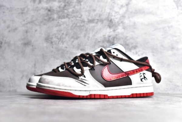 Nike SB Dunk Low Flame cloud pattern red brown    FD9762-061 - Image 2