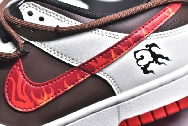 Nike SB Dunk Low Flame cloud pattern red brown    FD9762-061 - Image 12
