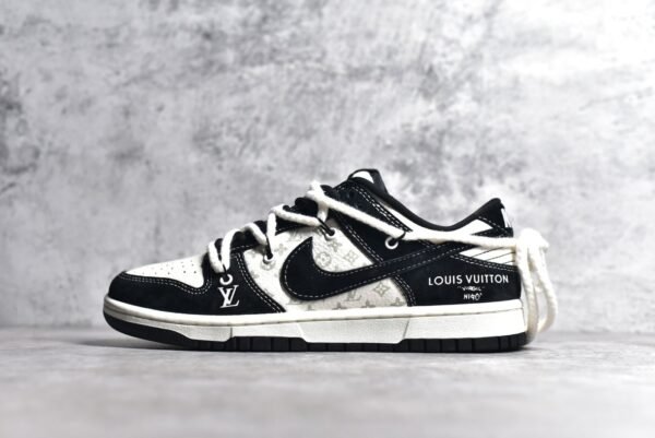Nike SB Dunk Low LV collaboration - Luminous Rice White Black    FC1688-137