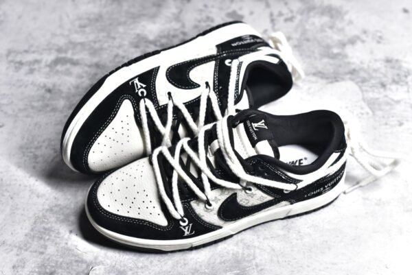 Nike SB Dunk Low LV collaboration - Luminous Rice White Black    FC1688-137 - Image 7