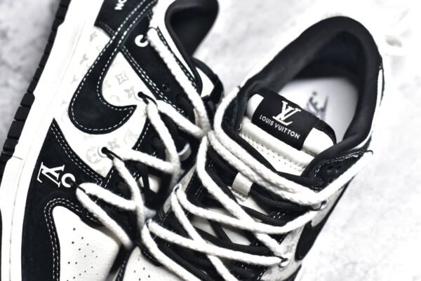 Nike SB Dunk Low LV collaboration - Luminous Rice White Black    FC1688-137 - Image 9