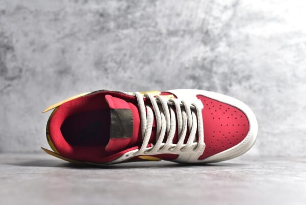 Nike SB Dunk Low Saint Seiya collaborates in white, red, and yellow    ZD2356-157 - Image 4
