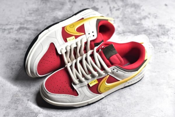Nike SB Dunk Low Saint Seiya collaborates in white, red, and yellow    ZD2356-157 - Image 7