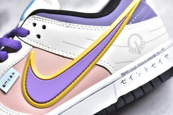 Nike SB Dunk Low Saint Seiya Collaboration - Pink Purple    ZD2356-155 - Image 12