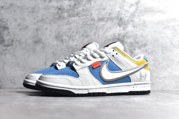 Nike SB Dunk Low Saint Seiya Collaboration - White, Blue, and Yellow    ZD2356-151 - Image 2