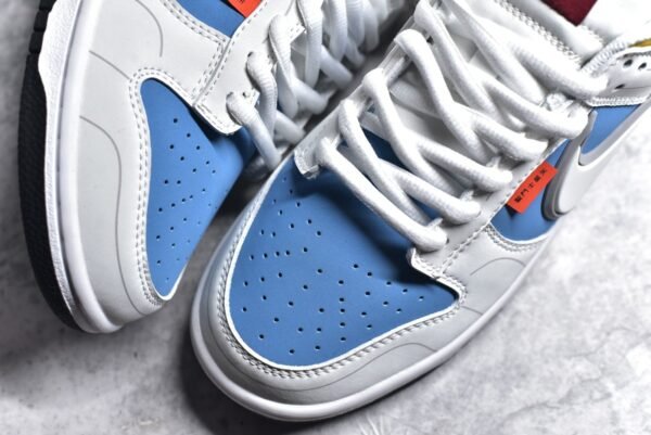 Nike SB Dunk Low Saint Seiya Collaboration - White, Blue, and Yellow    ZD2356-151 - Image 8