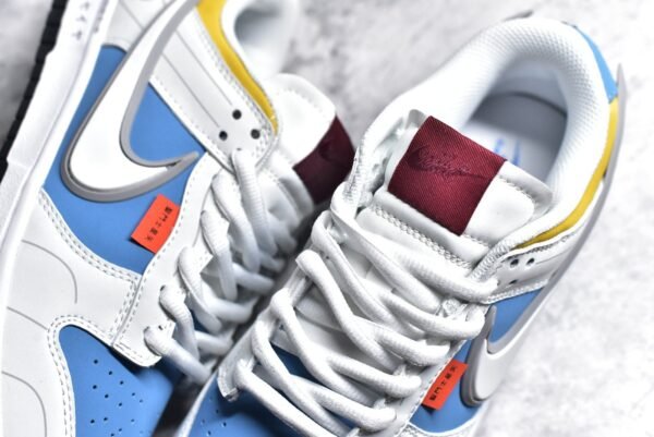 Nike SB Dunk Low Saint Seiya Collaboration - White, Blue, and Yellow    ZD2356-151 - Image 9