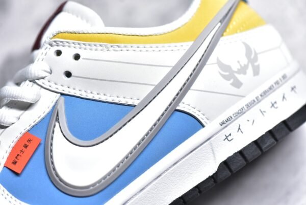 Nike SB Dunk Low Saint Seiya Collaboration - White, Blue, and Yellow    ZD2356-151 - Image 12