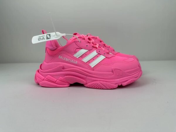 Adidas x Balenciaga  Triple S Sneaker Neon Pink - Image 6