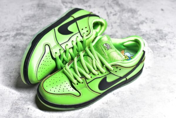 Nike SB Dunk Low x Powerpuff Girls Buttercup green    FZ8319-300 - Image 7