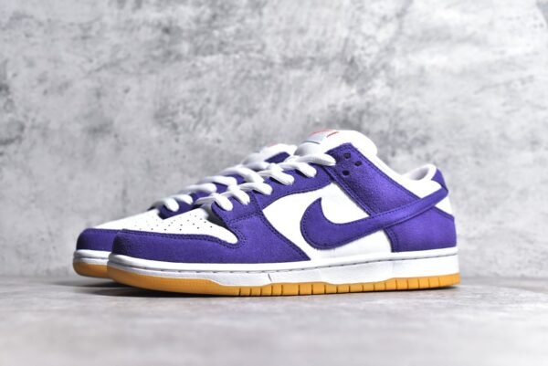 Nike SB Dunk Low Pro White Purple Gum    DV5464-500 - Image 2