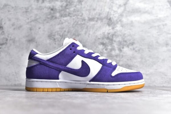 Nike SB Dunk Low Pro White Purple Gum    DV5464-500 - Image 3