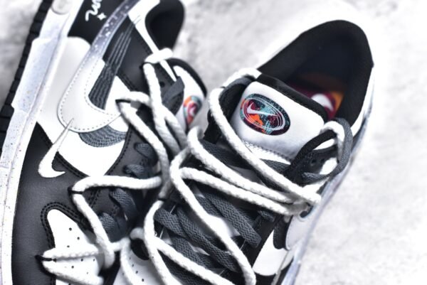 Nike SB Dunk Low Grey Black Splash Ink Reverse Triple Hook    FD4623-160 - Image 6