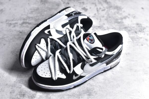 Nike SB Dunk Low Grey Black Splash Ink Reverse Triple Hook    FD4623-160 - Image 8