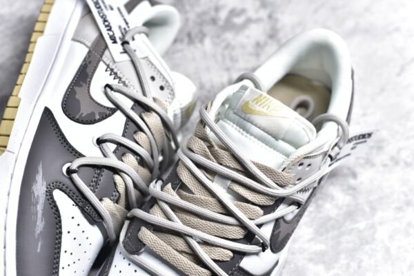 Nike SB Dunk Low Customization - Crack Grey White    DV0833-100 - Image 9
