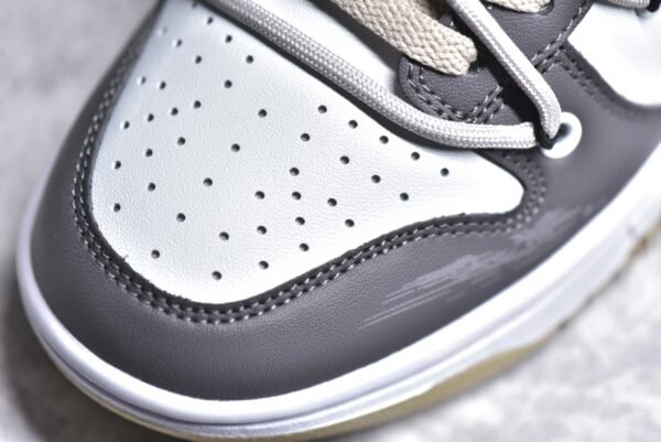 Nike SB Dunk Low Customization - Crack Grey White    DV0833-100 - Image 10