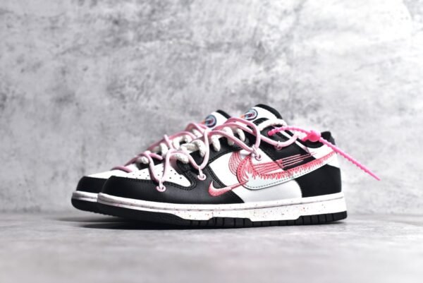 Nike SB Dunk Low Flame Black Powder Reverse Three Hook    FD4623-157 - Image 2