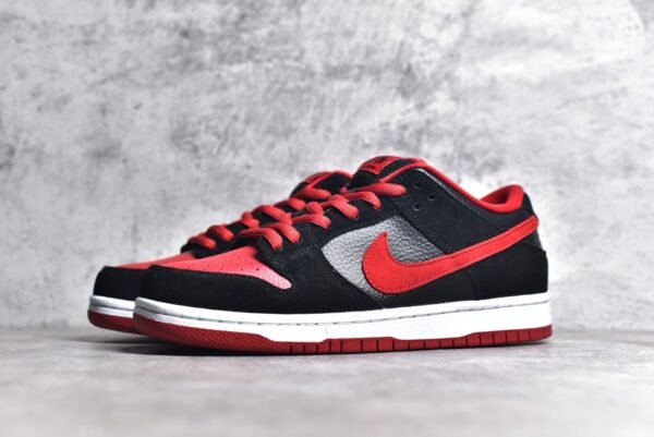 Nike SB Dunk Low J Pack Bred Black and Red    304292-039 - Image 2