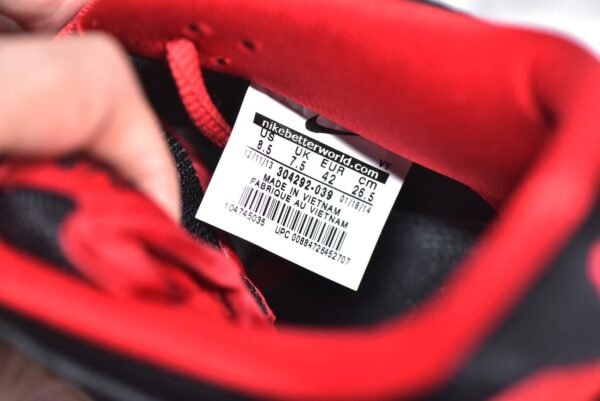 Nike SB Dunk Low J Pack Bred Black and Red    304292-039 - Image 16