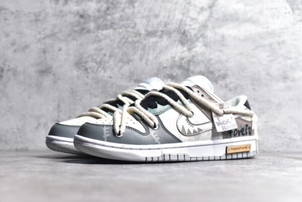 Nike SB Dunk Low Forest fruit deconstruction drawstring shoelaces    DV0831-101 - Image 2