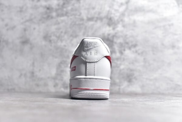 NiKe Air Force 1'07 Low x Supreme White Red    CU9225-010 - Image 5