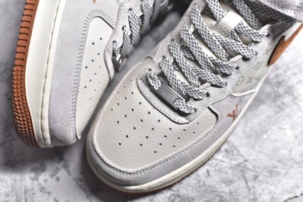 NiKe Air Force 1'07 Mid LV collaboration - fluorescent denim print    DQ7688-400 - Image 8