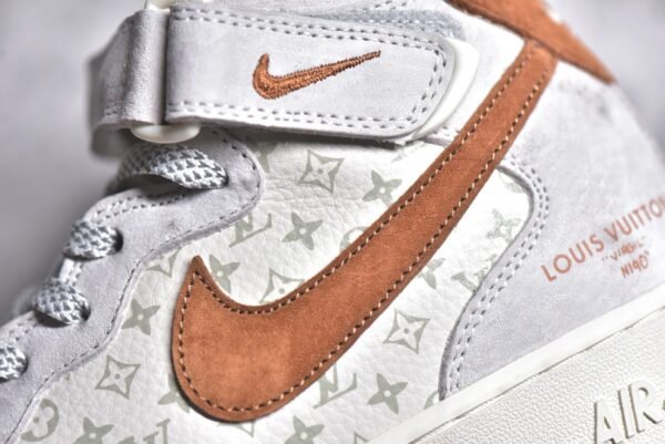 NiKe Air Force 1'07 Mid LV collaboration - fluorescent denim print    DQ7688-400 - Image 12