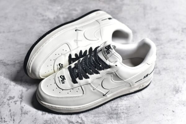 NiKe Air Force 1'07 Low Black and white starry sky    CJ1379-602 - Image 7