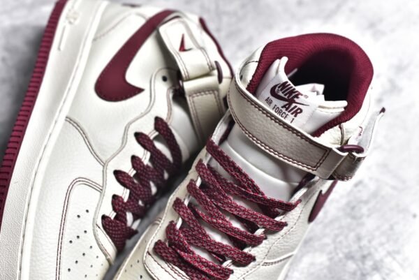 NiKe Air Force 1'07 Mid Baijiu red    UW2369-015 - Image 9