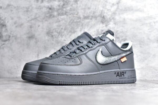 NiKe Air Force 1'07 Low x Off-White OW Joint Grey Art Museum    DX1419-500 - Image 2