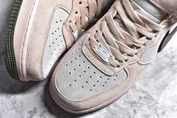 NiKe Air Force 1'07 Mid Beige red suede    CG9908-101 - Image 8