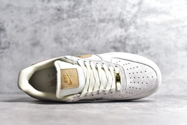 NiKe Air Force 1'07 Low Xiaogou khaki suede    KK5636-310 - Image 4