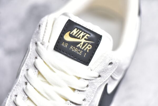 NiKe Air Force 1'07 Low Xiaogou black and white suede    KK5636-810 - Image 11