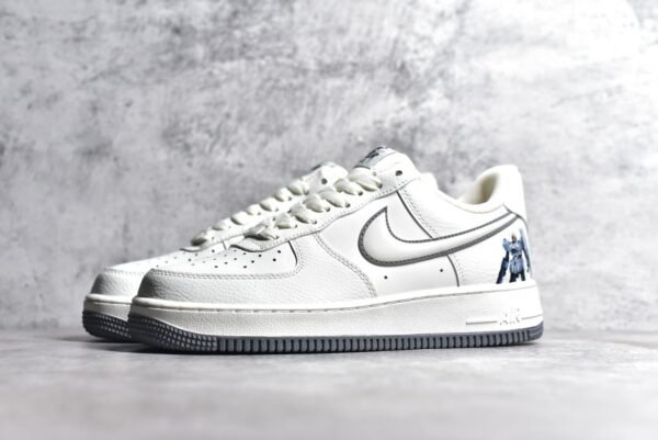 NiKe Air Force 1'07 Low Gundam Theme - White Grey    GA1512-885 - Image 2