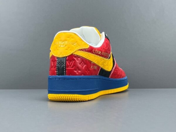 Nike Air Force 1 Low x LOUlS VUlTTON Co branded item - Blue, Red, Yellow - Image 5