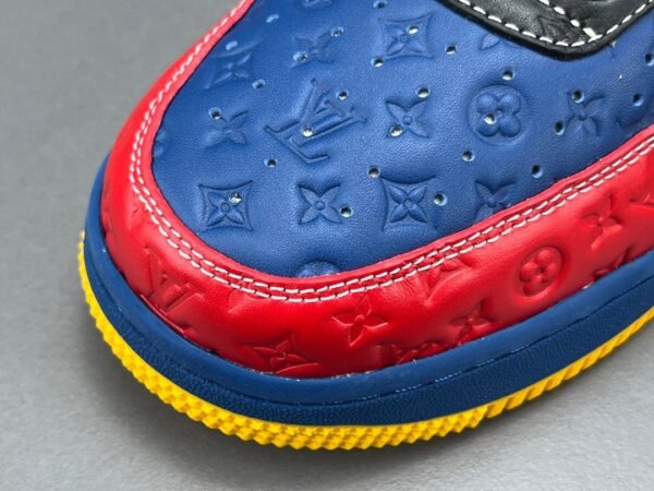Nike Air Force 1 Low x LOUlS VUlTTON Co branded item - Blue, Red, Yellow - Image 11