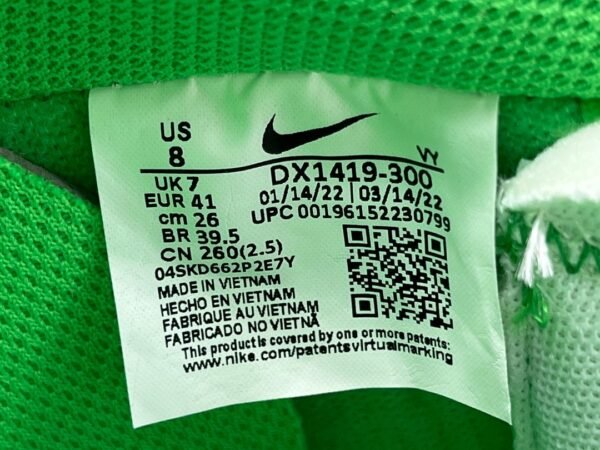 NiKe Air Force 1'07 Low x Off-White Co branded - Green    DX1419-300 - Image 8