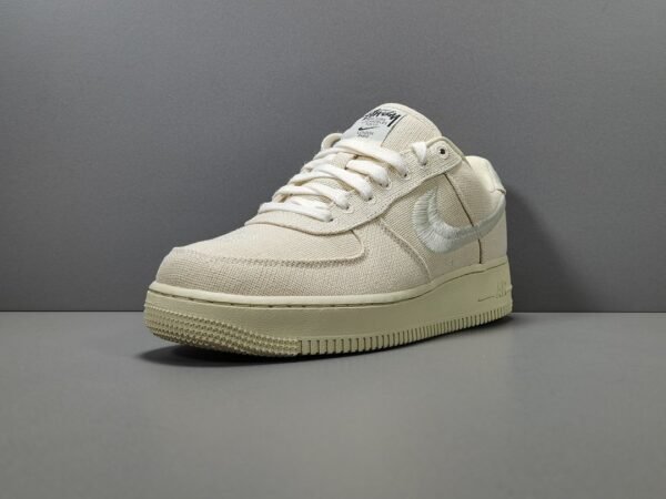 NiKe Air Force 1'07 Low x Stussy Fossil    CZ9084-200 - Image 7