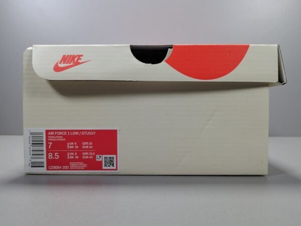 NiKe Air Force 1'07 Low x Stussy Fossil    CZ9084-200 - Image 9
