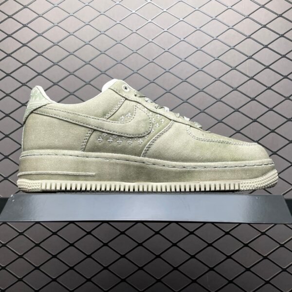 Nike Air Force 1 '07 Low NAI-KE Olive Canvas    DV4246-333 - Image 3