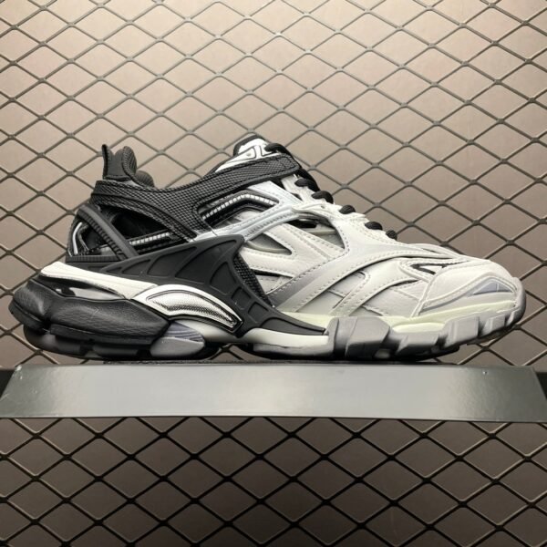 Balenciaga Track 2  Open Sneaker  Black and white 568614W2GN31090 - Image 2