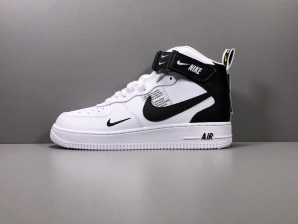 NiKe Air Force 1'07 Mid Utility White Black    804609-103