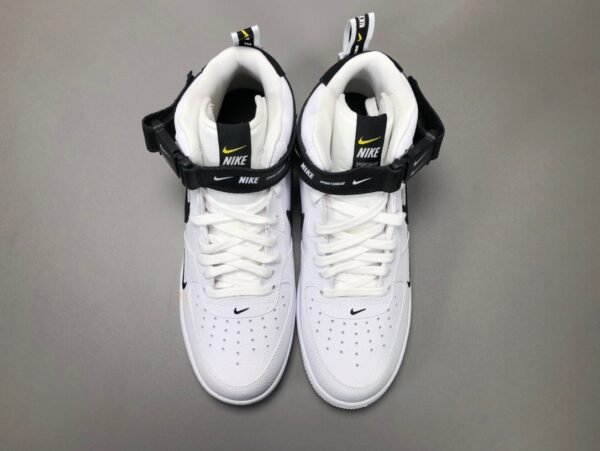 NiKe Air Force 1'07 Mid Utility White Black    804609-103 - Image 3