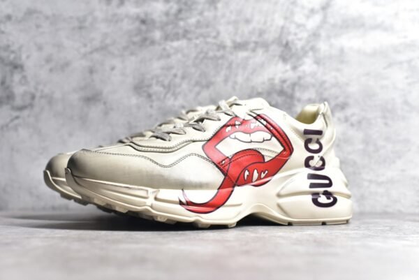 GUCCl Rhyton Vintage Trainer Sneakers 552089 A9L00 9522 - Image 2