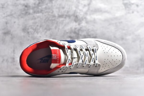 Nike SB Dunk Low Givenchy Collaboration - Grey Blue Red Double Hook    CF3688-033 - Image 4
