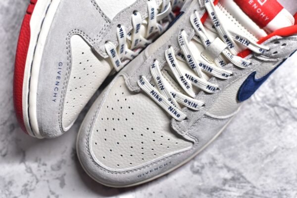 Nike SB Dunk Low Givenchy Collaboration - Grey Blue Red Double Hook    CF3688-033 - Image 8