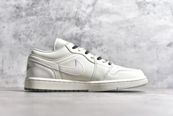 Air Jordan 1 Low Stone Island Collaboration - Mi Green Double Splicing    DC2024-029 - Image 3
