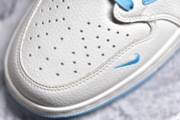 Travis Scott x Fragment Design x Air Jordan 1 Low OG SP Supreme North Collaboration - Mi Bai Shui Lan    DIY1688-002 - Image 10