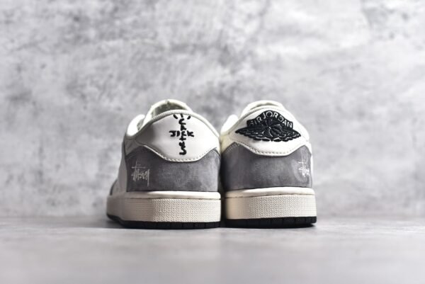 Travis Scott x Fragment Design x Air Jordan 1 Low OG SP Lead ash    XY2688-124 - Image 5