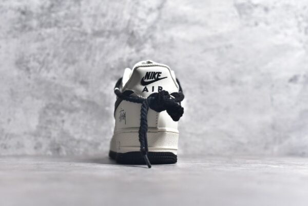 NiKe Air Force 1'07 Low x Stussy Collaboration - Black and White    ZH0316-041 - Image 5